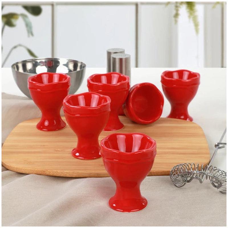 Keramika Red Juliet Egg Cup 6 Pieces