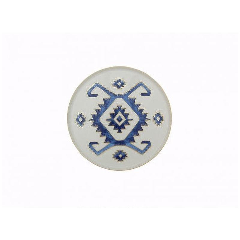 Porland Arabesque Pattern Flat Plate 18Cm