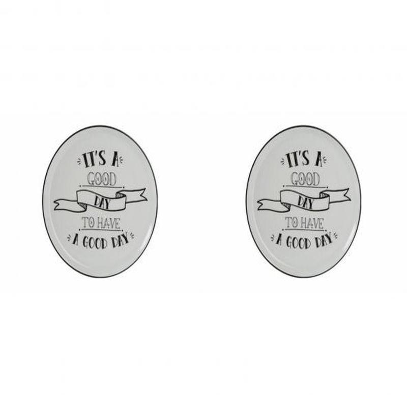 Porland Be Happy Flat Plate 20Cm 2 Pcs