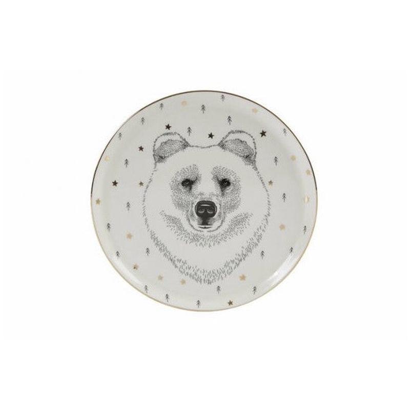Porland Forest Bear Flat Plate 20cm