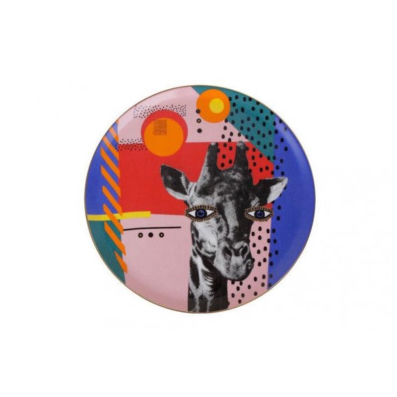 Porland Wild Life Giraffe Flat Plate 28Cm