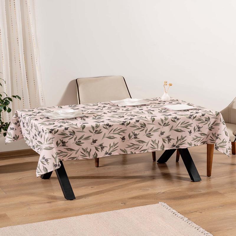 Olive Branch Cream Tablecloth, Table Cloth, Picnic Cloth