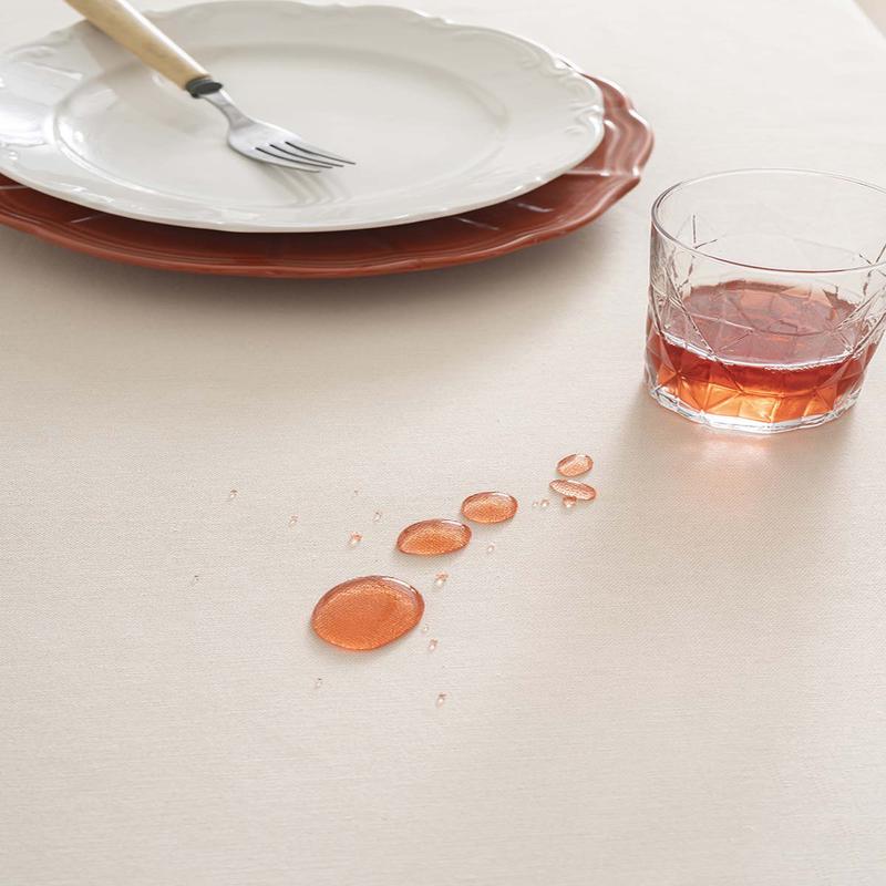 Florita Yellow Punch Embroidered Worry-Free Stain-Resistant Tablecloth 160X220 Cm