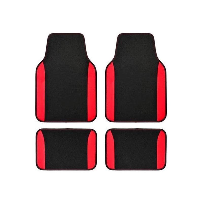 Car Mat Carpet Set Universal Liquid Proof Luxury Car Mat Red Suitable For All Vehicles