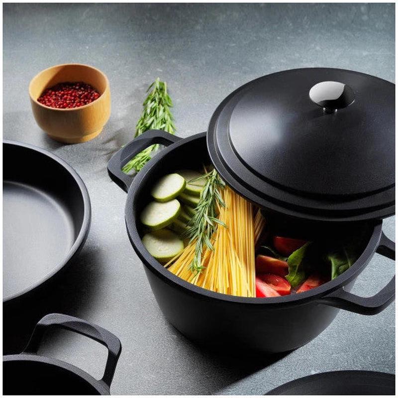 Schafer Pro Cast Deep Pot-20Cm-Black