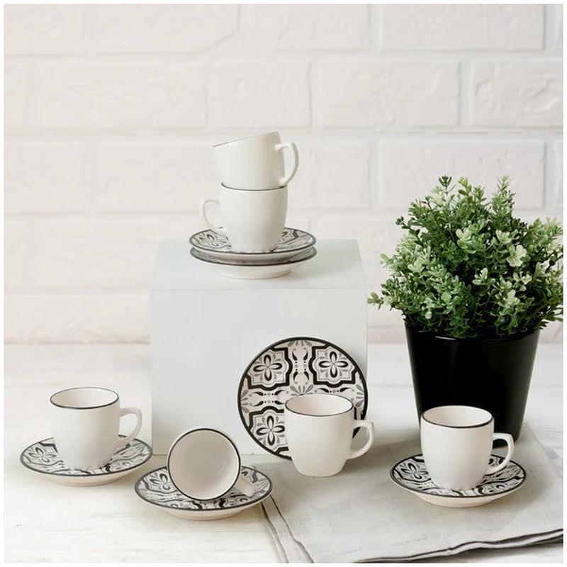 Keramika Keraart Aspen Coffee Cup Set 12 Pieces For 6 People - 19985