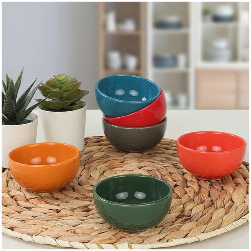 Keramika Rainbow Cloud Snack/sauce Bowl 8 Cm 6 Pieces 113/617