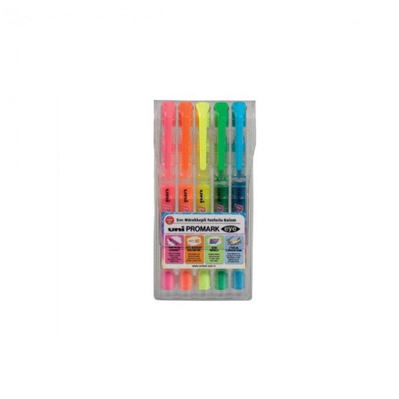 Uni-Ball Highlighter Promark Eye Pocket 5 Pack USp-105 5C