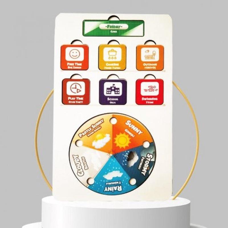 Moon Beavers My Daily Plan Wooden Educational Game