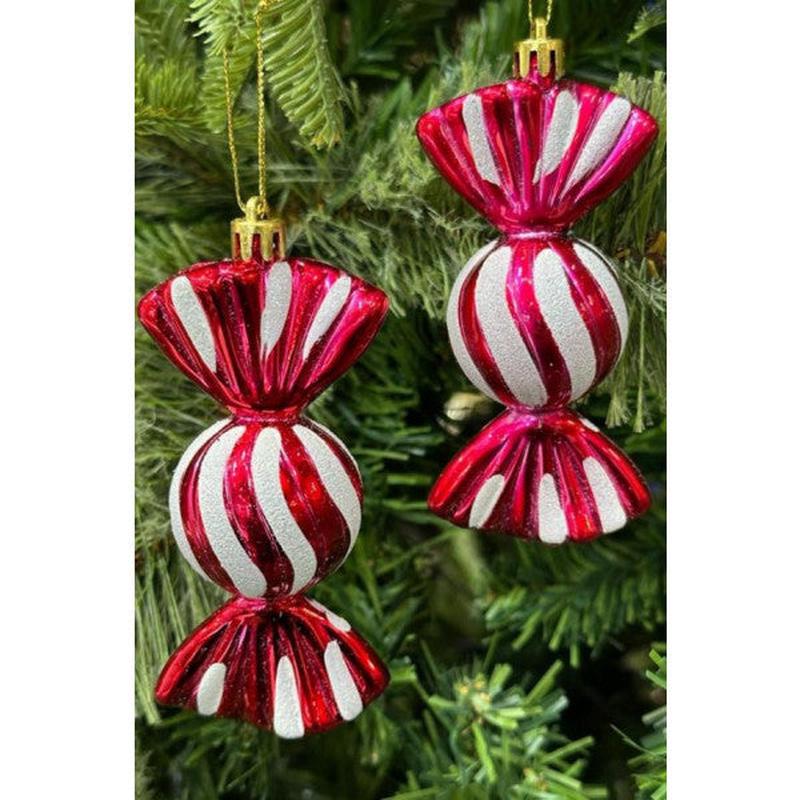 Beyss Christmas Pine Tree Decoration Candy 2 Pieces 10 Cm