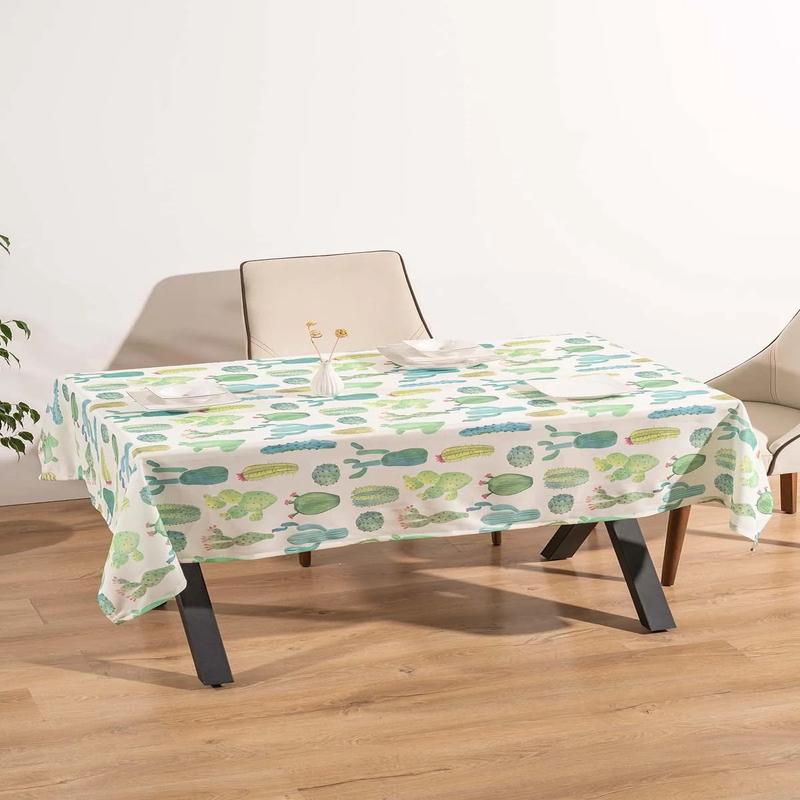 Cactus Patterned Tablecloth, Table Cloth, Picnic Cloth