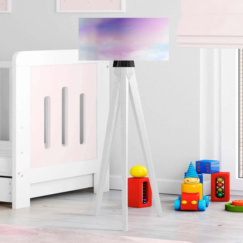 Rainbow And Clouds Children's Room Floor Lamp
