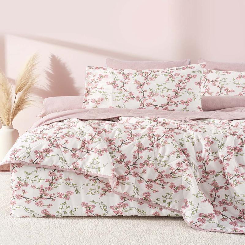 Sakura Double Duvet Cover Set - 7 Piece Dowry Set