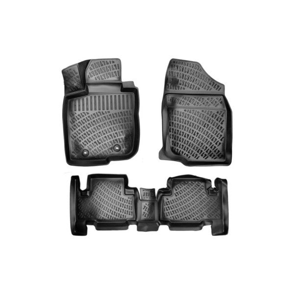 Floor Mats Set for Toyota Rav4 2006-2013 Black 3D Laser-Molded Technology