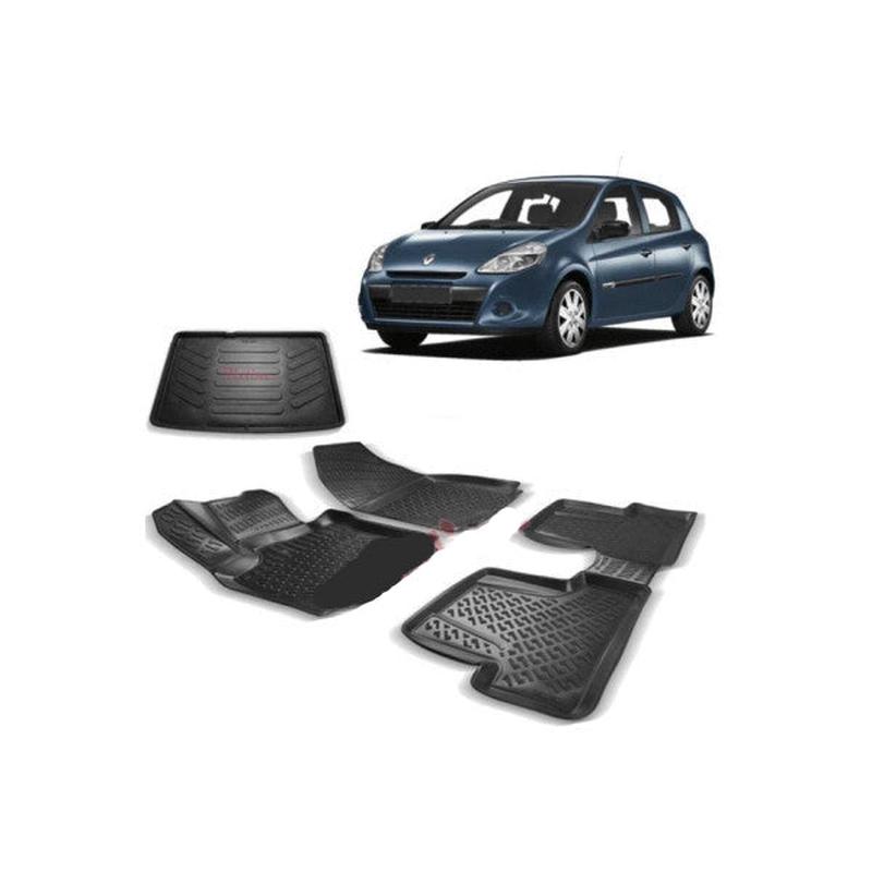 Floor Mats and Cargo Liner for Renault Clio 3 2005-2011 3D Car Set