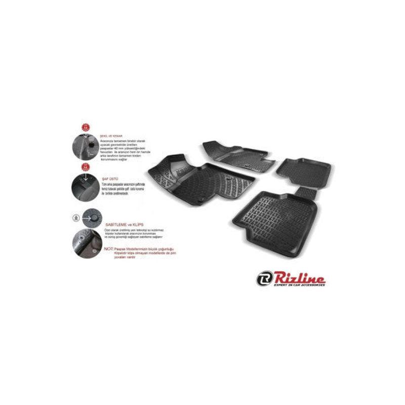 Floor Mats for Bmw 3 Series F30 X Drive 2011-2019 Black 3D Floor Mats