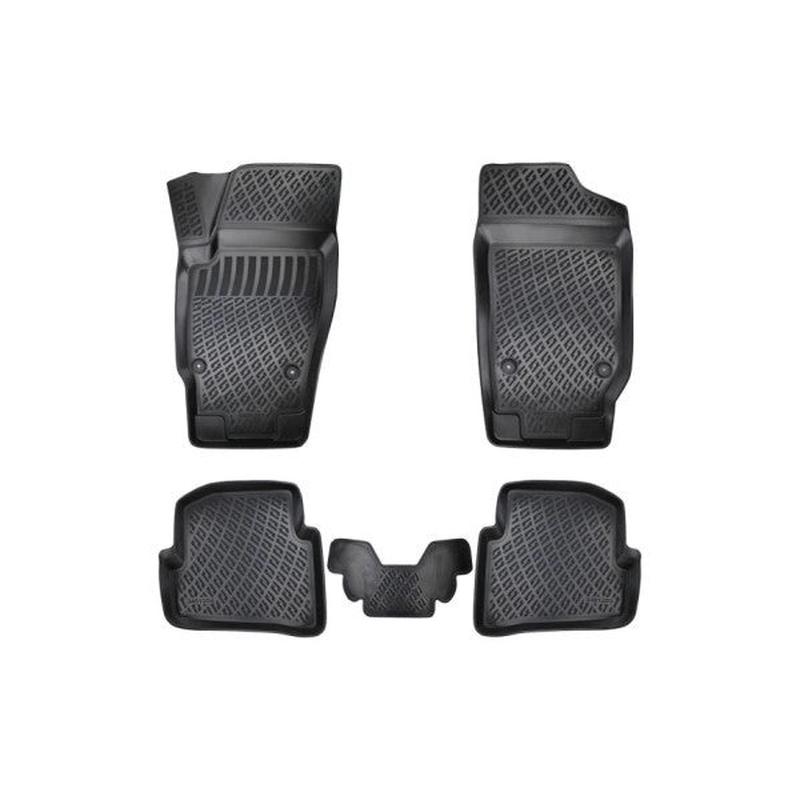 Floor Mats for Volkswagen Polo 6R 2009-2017 3D Black Mat