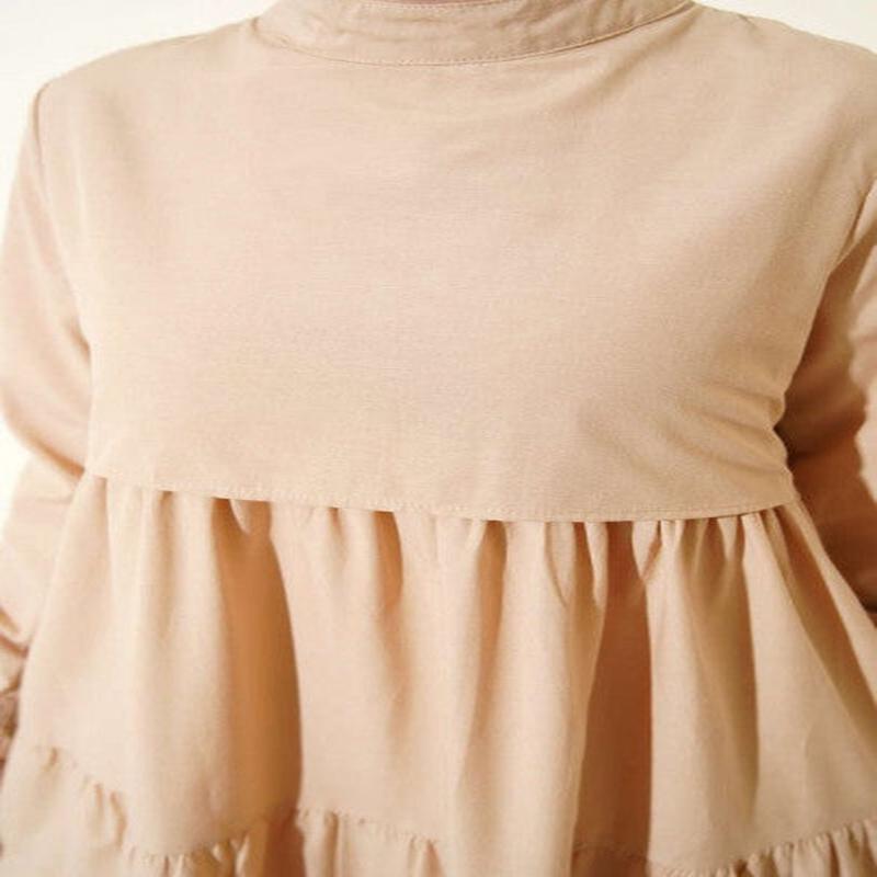 Layered Model Beige Dress