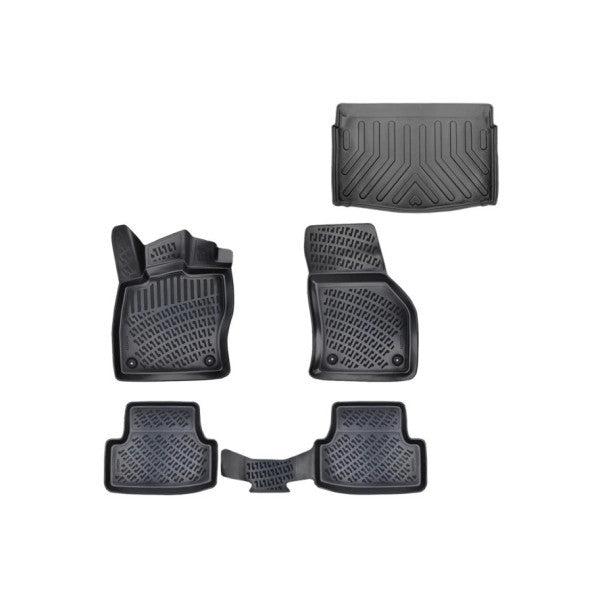 Floor Mats and Cargo Liner for Golf 8 Manual 2021 or Newer 3D