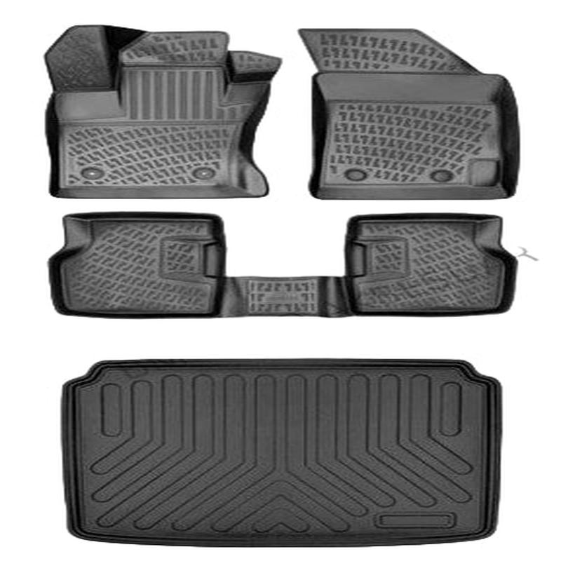 Floor Mats and Cargo Liner for Seat Leon Thin Spare Wheel 2005-2012 3D