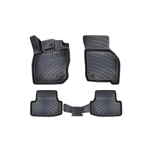 Floor Mats for Volkswagen Golf 4 1997-2005 3D Black Car Set