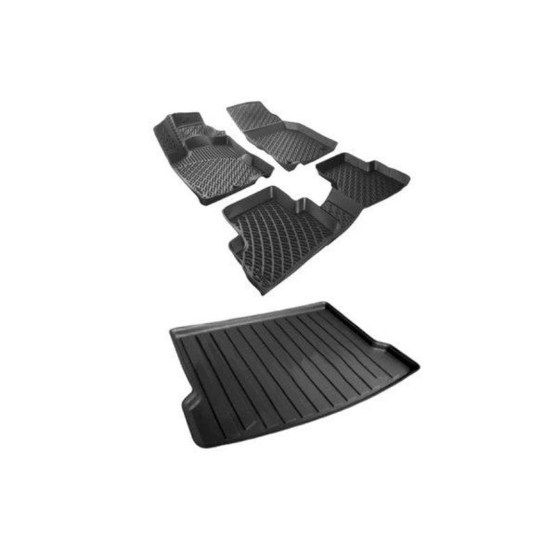 Floor Set and Cargo Liner for Bmw 3 Series F30 2012 or newer 3D