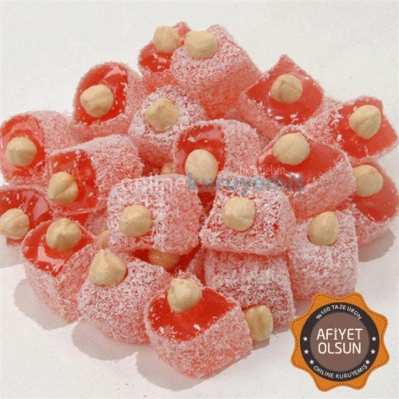 Hazelnut Rose Turkish Delight 1000 Gr