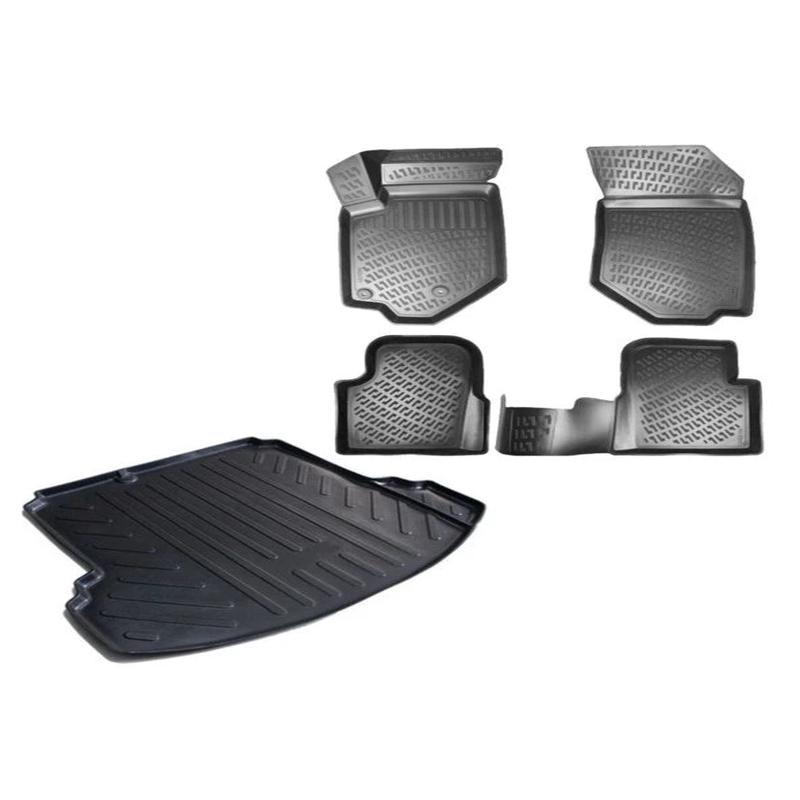 Floor Mats and Cargo Liner for Volkswagen Caddy 2012 Custom 3D