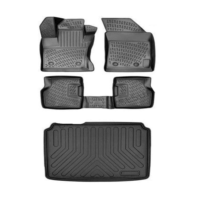 Floor Mats and Cargo Liner for Volkswagen T-Cross 2019 or Newer 3D
