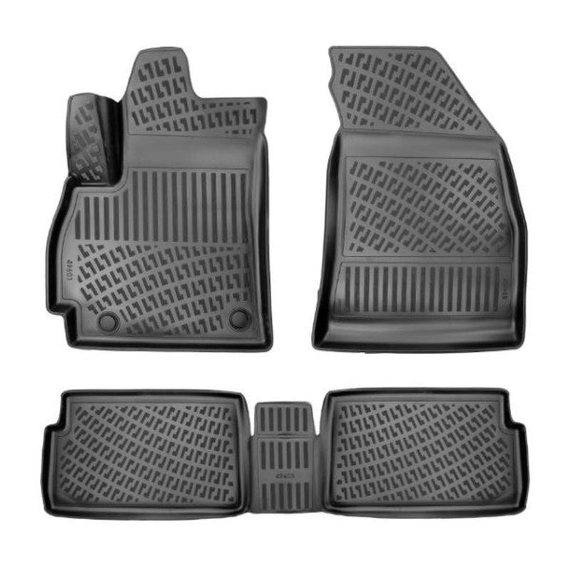 Floor Mats for Citron C4X 2023 or Newer 3D Black Mats