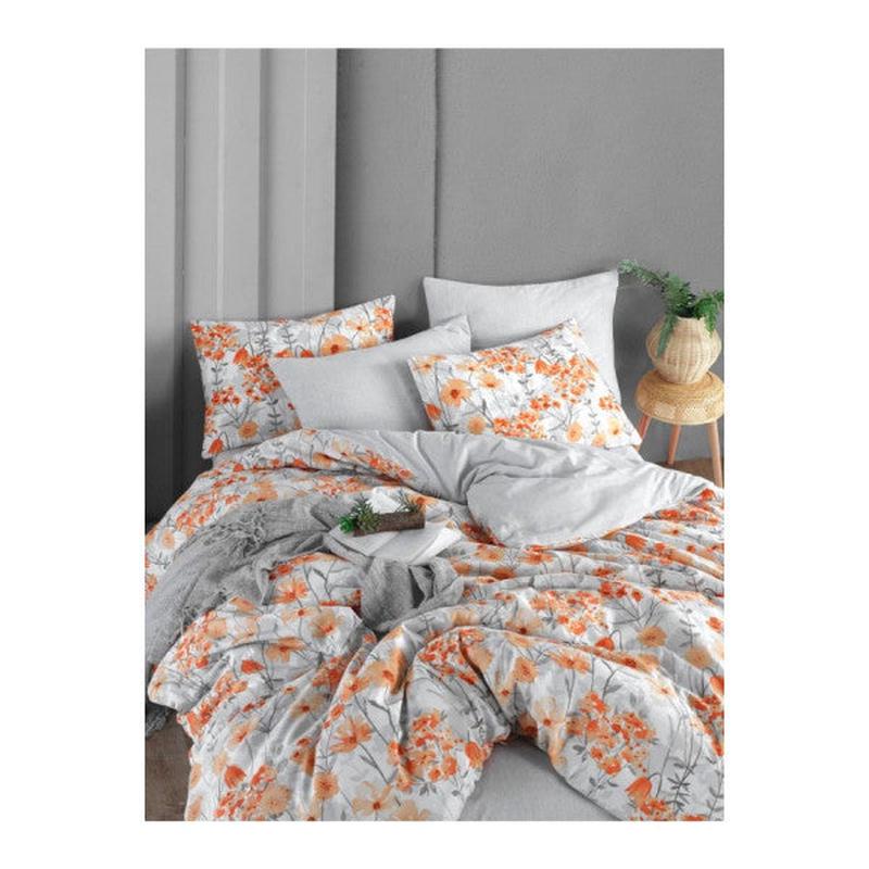 Naranja Double Duvet Cover Set With Fitted Sheet