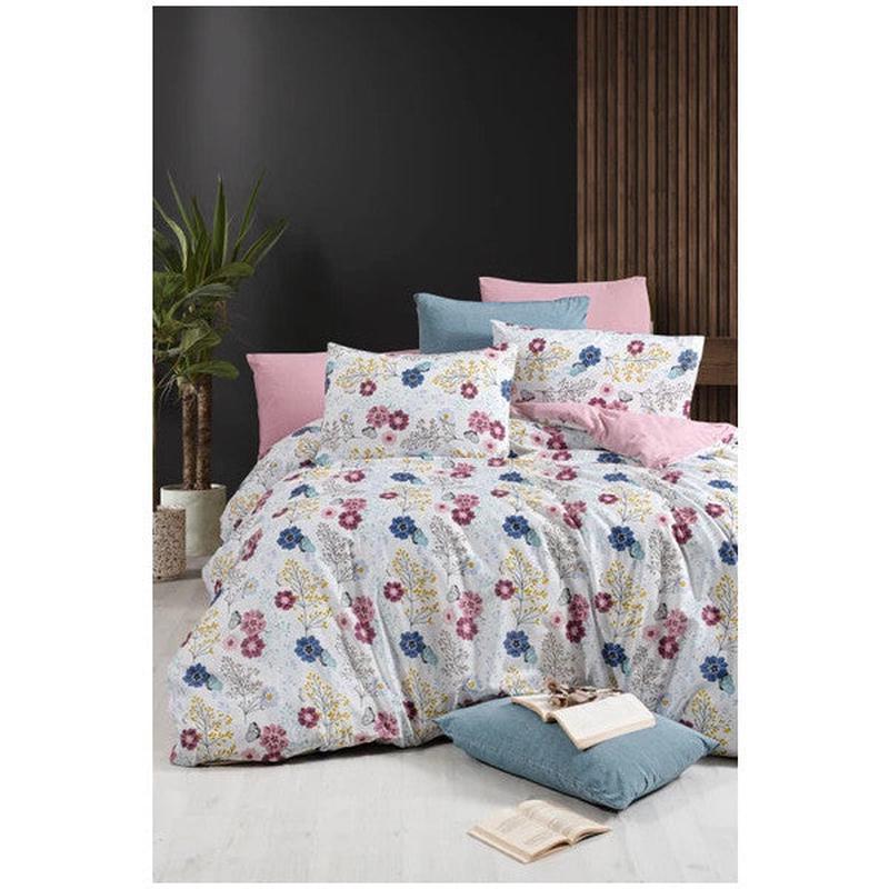 Oillet Double Duvet Cover Set With Fitted Sheet