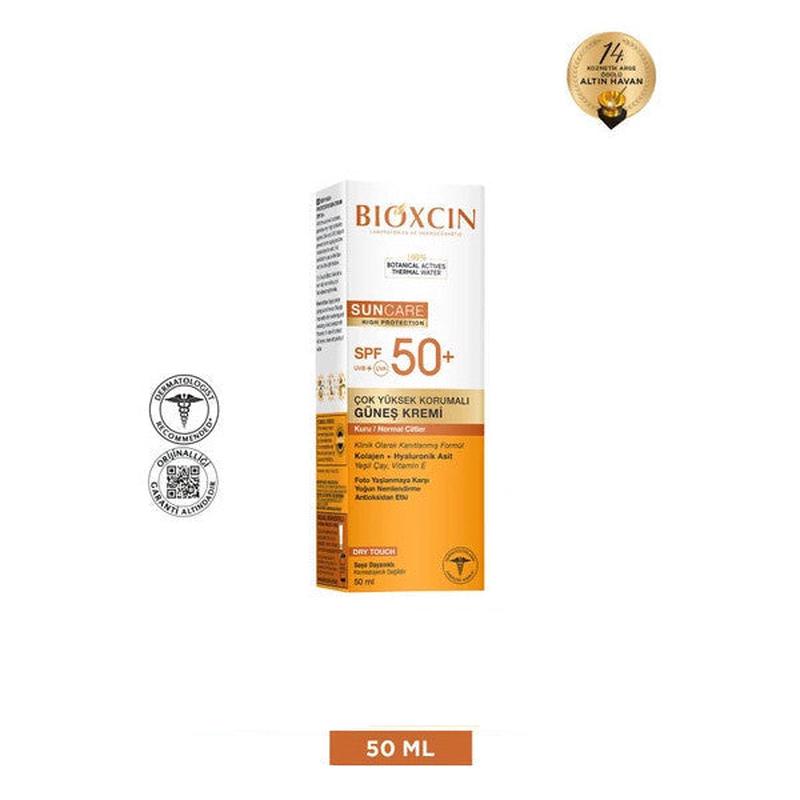 Bioxcin Sun Care Spf 50 Very High Protection Sun Cream 50 Ml For Dry And Normal Skin - Collagen Hyaluronic Acid