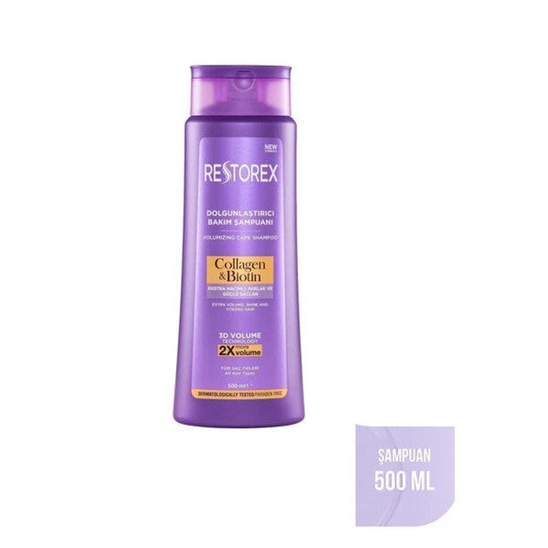 Restorex Collagen & Biotin Volumizing Shampoo For Hair Lacking Volume 500Ml