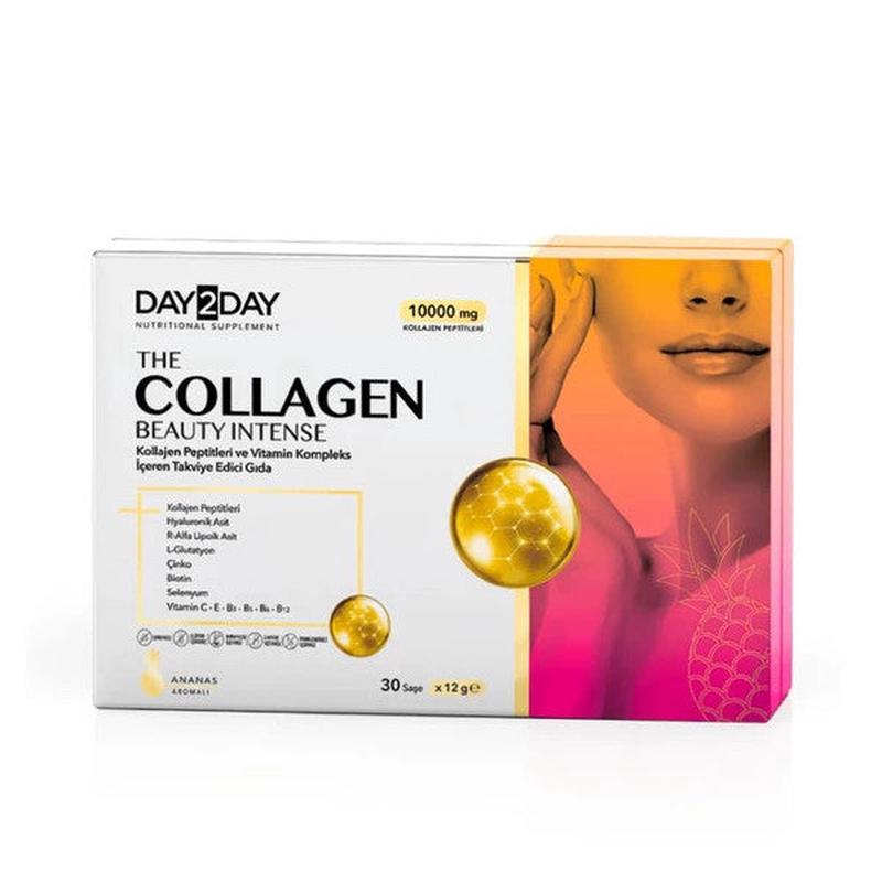 Day2Day The Collagen Beauty Intense Vitamin And Mineral Complex Pineapple Flavored 30 Sachets