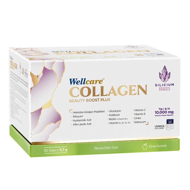 Wellcare Collagen Beauty Boost Plus 10,000 Mg 30 Sachets Apple Flavored