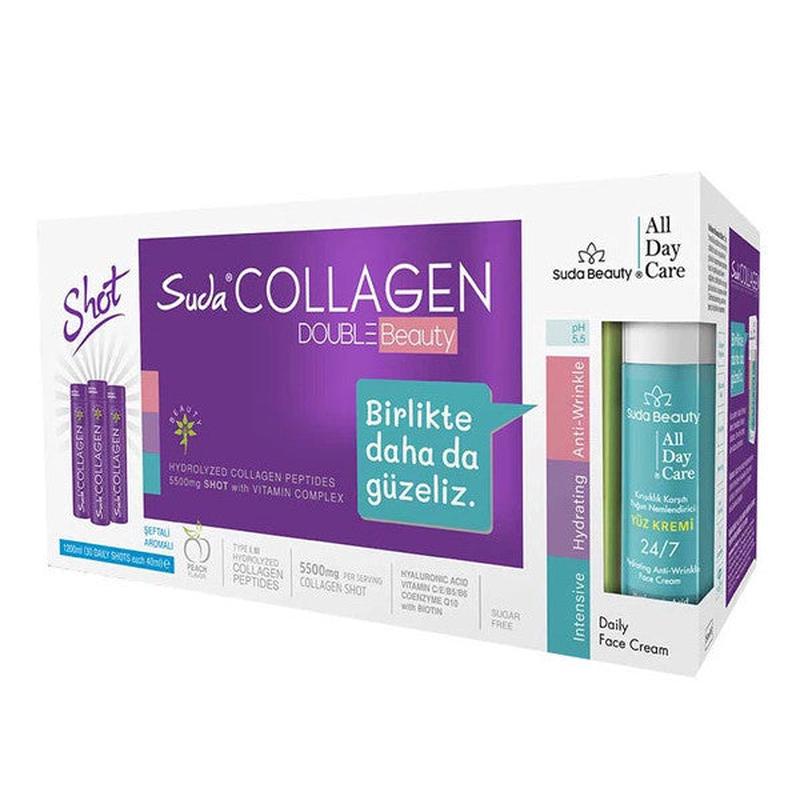 Suda Collagen Double Beauty Plum Peach Flavored 40 Ml X 30 Pieces
