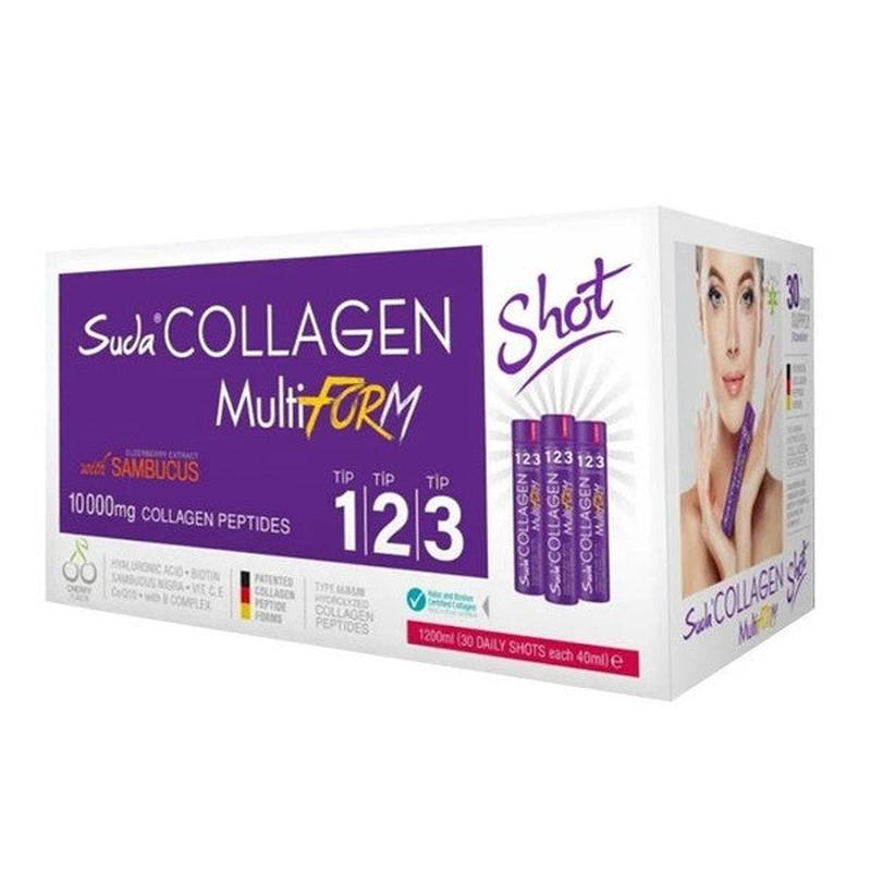 Suda Collagen Multiform Cherry Flavored 30 X 40 Ml Shot