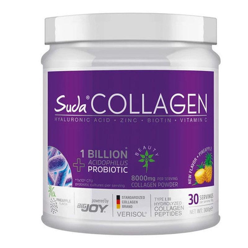 Suda Collagen + Probiotic Pineapple Flavored Food Supplement 300 G