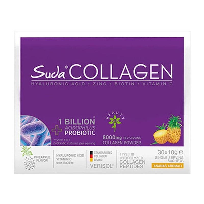Suda Collagen Supplement Pineapple Flavored 30 X 10 Gr - Powder Sachet