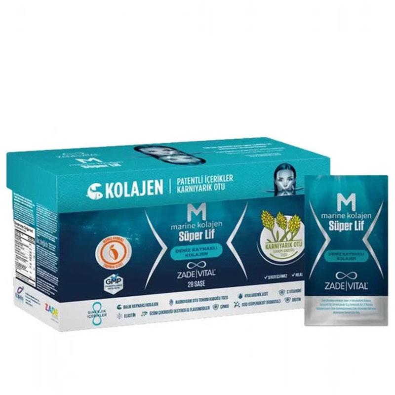 Zade Vital Marine Collagen Super Fiber 28 Sachets