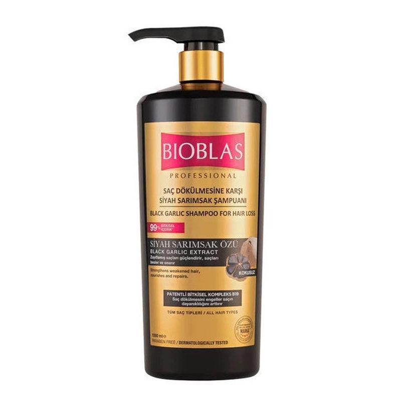 Bioblas Professional Herbal Black Garlic Shampoo Against Hair Loss 1000 Ml 6 Pieces