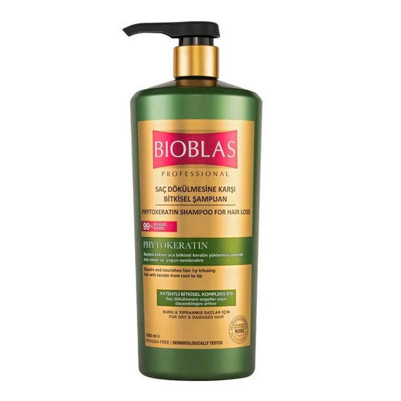 Bioblas Professional Phytokeratin Herbal Shampoo Against Hair Loss 1000 Ml 6 Pieces