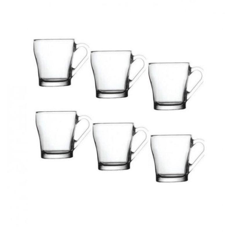 Paabahe 55793 Aria Handled Glass 6 Pieces 205 Cc