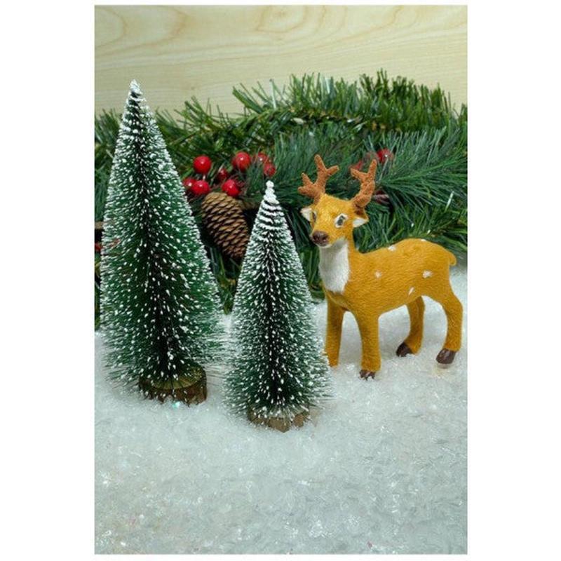 Beyss Christmas Pine Tree Ornament Table Pine Deer Set