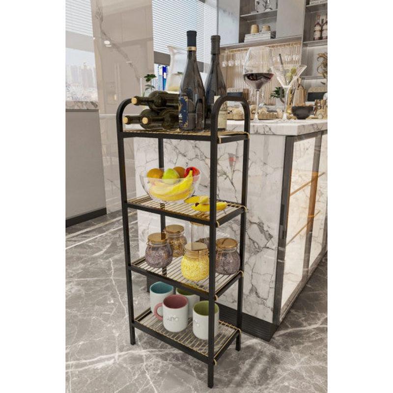 Multi-Purpose Bathroom Cabinet Kitchen Shelf Makeup And Accessory Cabinet Organizer