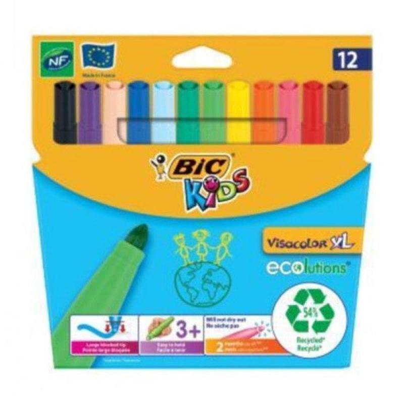 Bic Felt Crayons Visa Xl Jumbo 12 Li 8922231