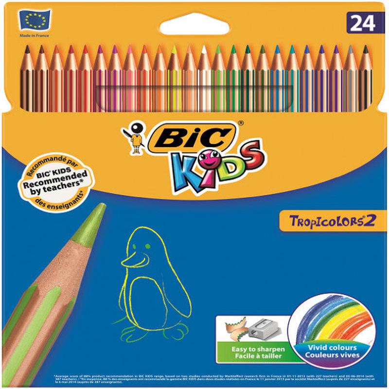 Bic Kuru Boya Tropicolors3 Tam Boy 24 L 9375183