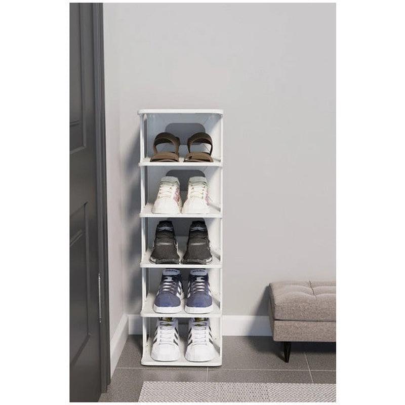 Luxury New Model Modern 5-Layer Shoe Rack White Color Portable Shoe Stand 5-Layer