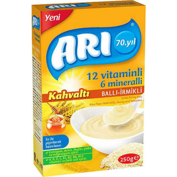 Ar Food Breakfast Rice Flour With Honey And Semolina 250 Gr